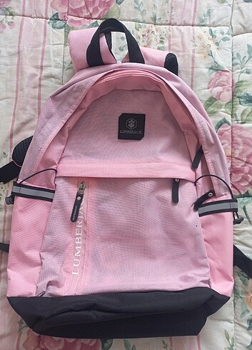 TOZ PEMBE LUMBERJACK SIRT ÇANTASI 