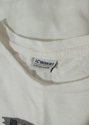 LC Waikiki Beyaz Baskılı Erkek Tişört