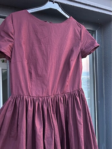 m Beden Prenses model poplin elbise (HEMEN TESLİM)