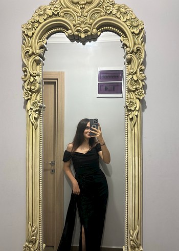 Siyah Straplez Gotik Midi Elbise