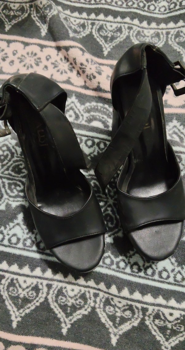 Siyah Platform Topuklu Kadın Ayakkabı - Görsel 2