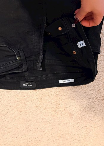 Siyah Düğmeli Erkek Skinny Jean - Görsel 3