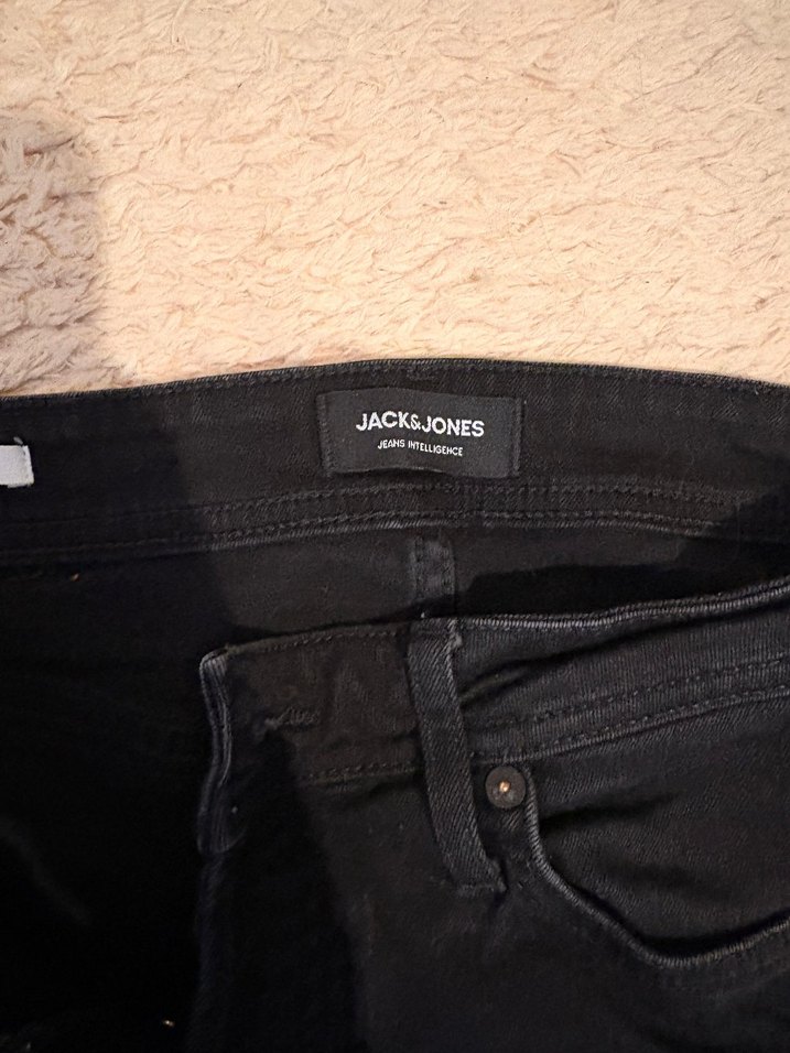 Siyah Düğmeli Erkek Skinny Jean - Görsel 2