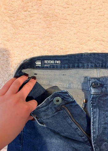 Parlak Mavi Midi Boy Bol Kesim erkek Kot Pantolon - Görsel 3