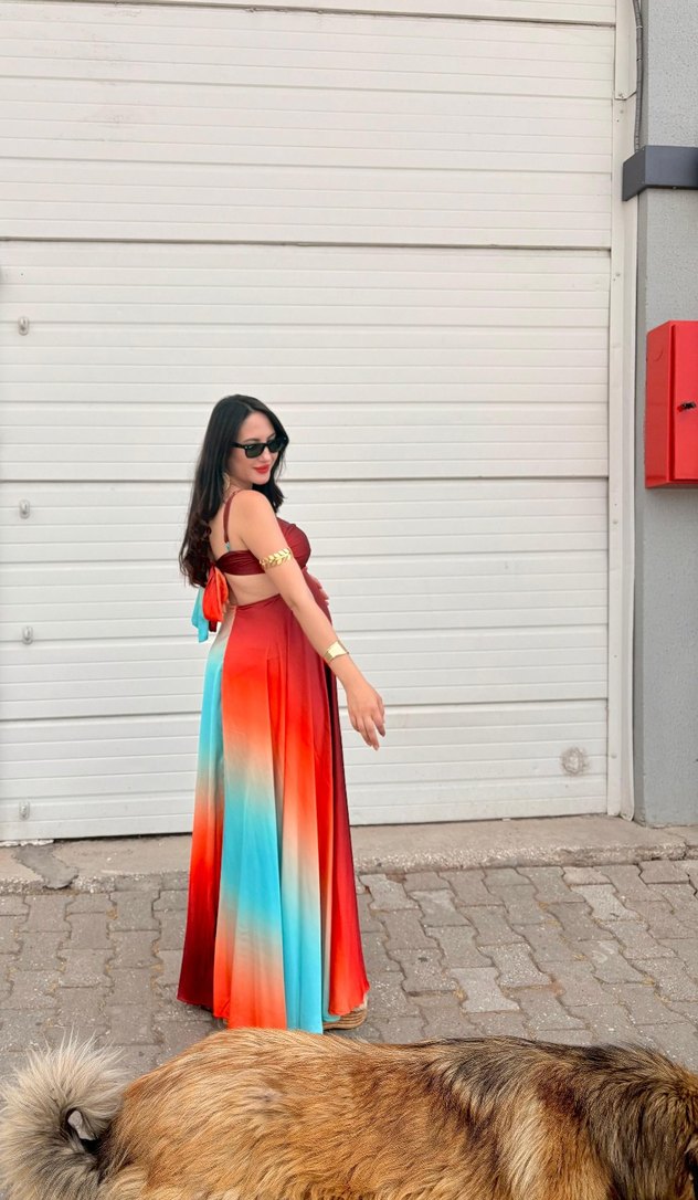 uzun gece elbisesi, abiye - Görsel 3