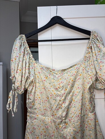 m Beden Vintage elbise çiçekli