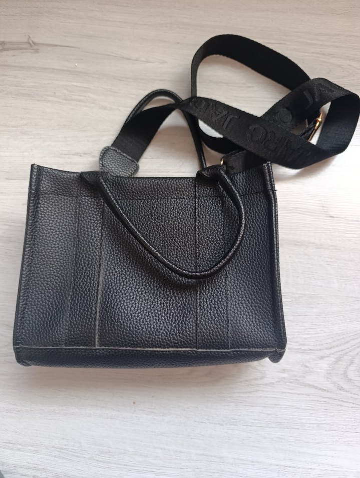 Siyah Deri Kadın Tote Çanta - Görsel 2