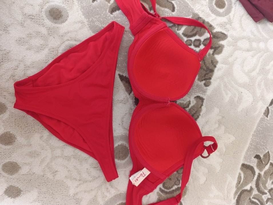 Kırmızı Strappy Kadın Bikini Takımı - Görsel 2