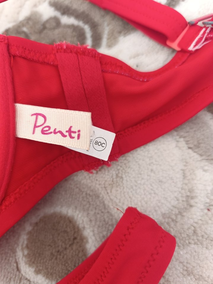 Kırmızı Strappy Kadın Bikini Takımı - Görsel 3