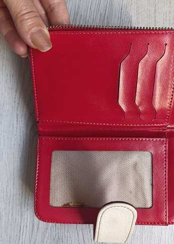 Fermuarlı Çok Renkli Deri Kadın Cüzdanı - Görsel 5