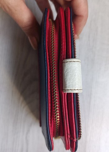 Fermuarlı Çok Renkli Deri Kadın Cüzdanı - Görsel 3