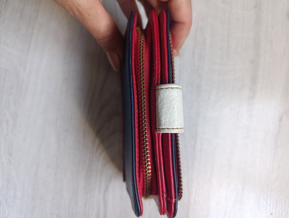 Fermuarlı Çok Renkli Deri Kadın Cüzdanı - Görsel 3