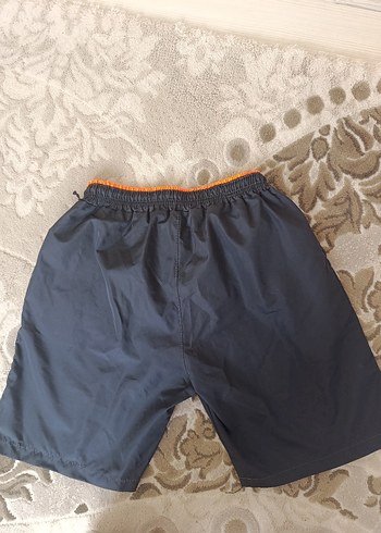 xl Beden mavi Renk Gri Erkek Şort Turuncu Detaylı