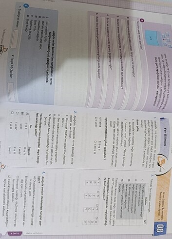 5.inci sınıf fen bilgisi test kitabı - Görsel 2
