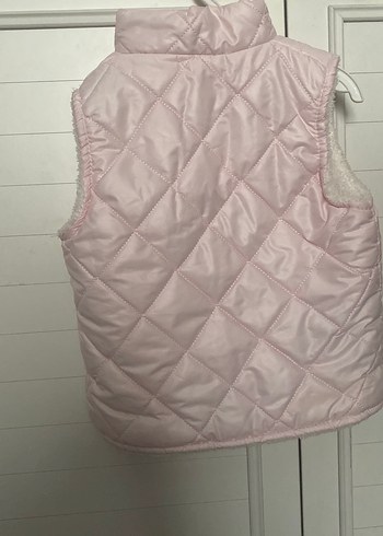 Kız Çocuk Pembe Fermuarlı Yelek - Görsel 2