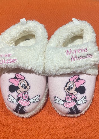 Kız Çocuk Pembe Minnie Mouse Ev Terliği - Görsel 5
