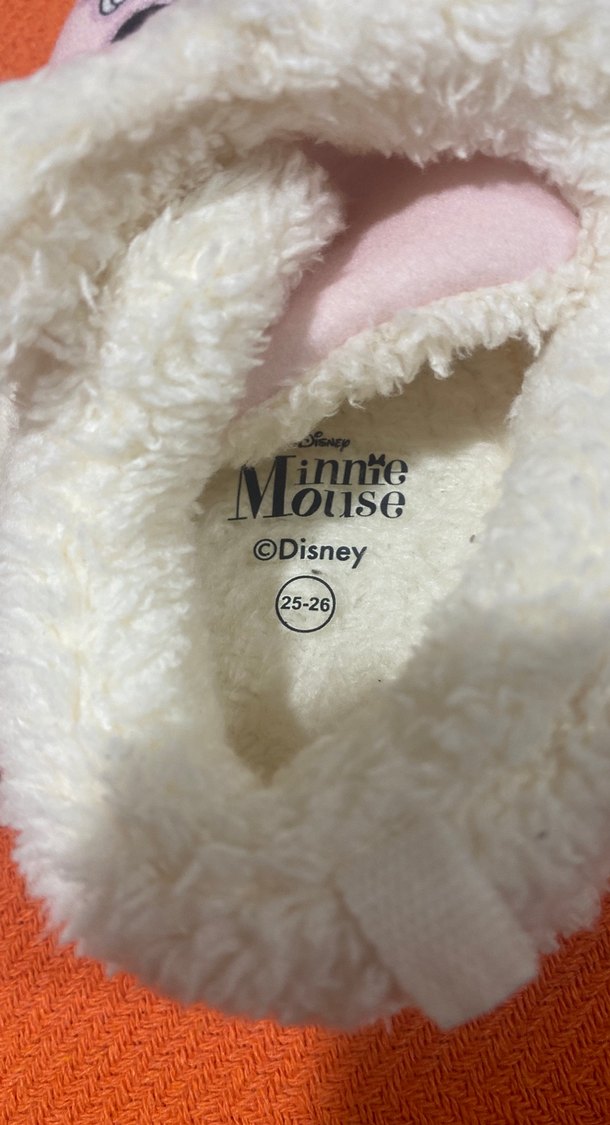 Kız Çocuk Pembe Minnie Mouse Ev Terliği - Görsel 2