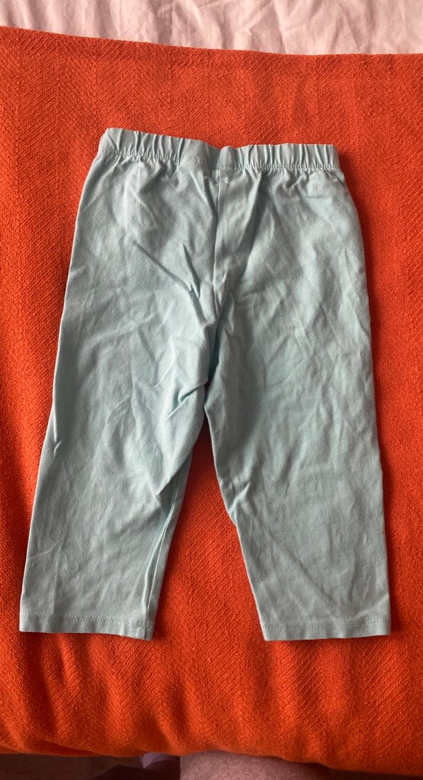 Kız Çocuk Turkuaz Pamuklu Tayt - Görsel 3