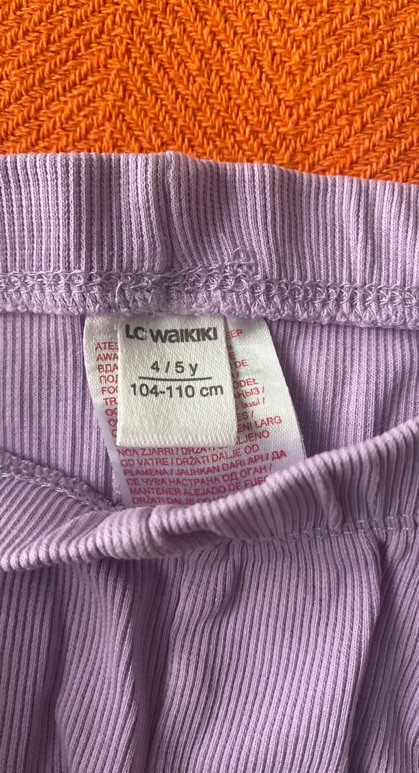 Kız Çocuk Mor Piliseli Tayt - Görsel 2