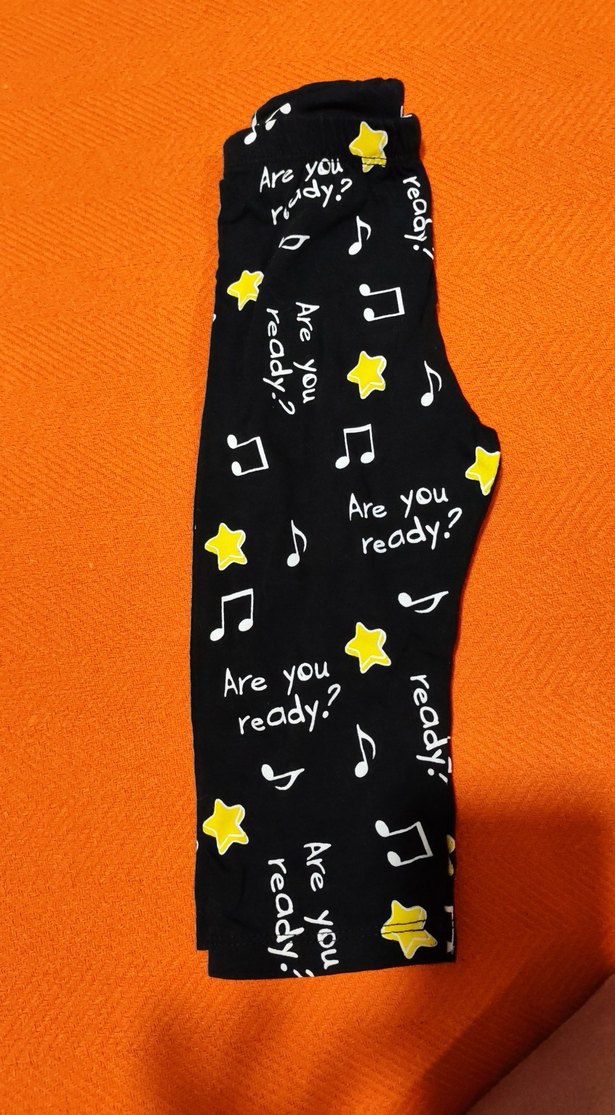 Kız Çocuk Renkli Baskılı Street Wear Tayt - Görsel 4