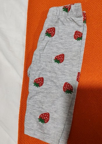 Kız Çocuk Renkli Baskılı Pamuklu Tayt - Görsel 2