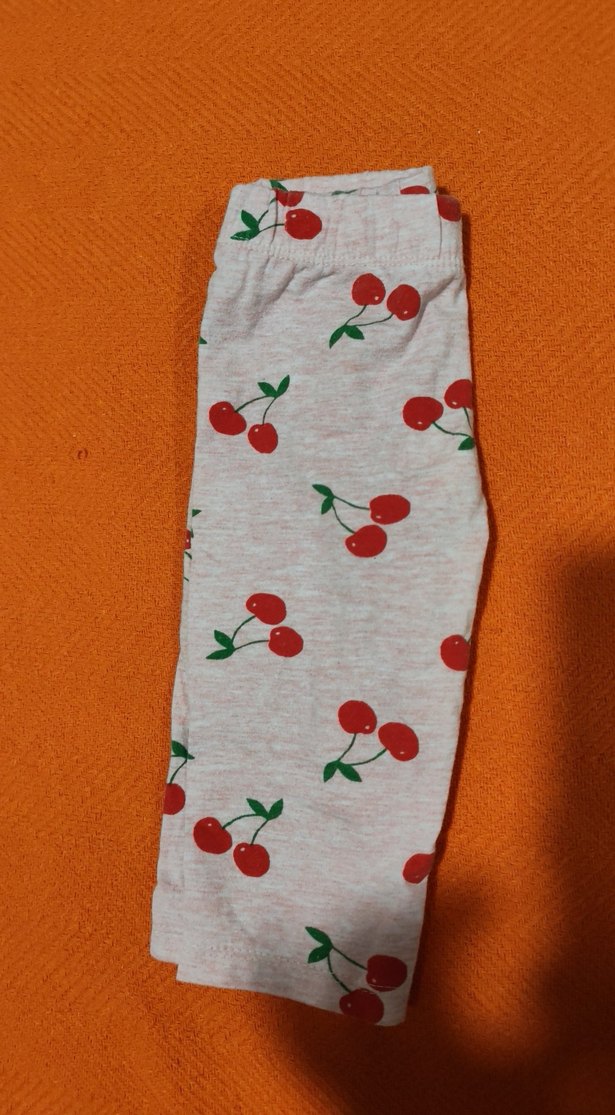 Kız Çocuk Renkli Baskılı Pamuklu Tayt - Görsel 4