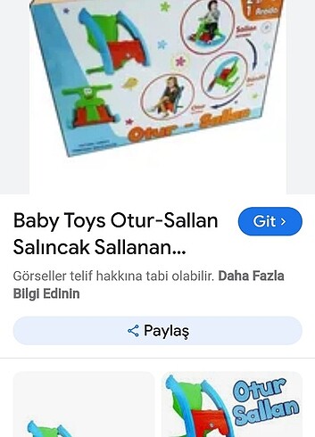 Beden Renk Bebek sallanır sandalye