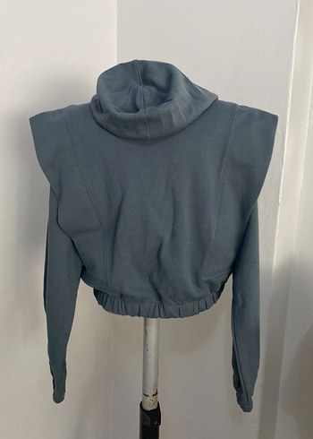 Diğer Gri Kapüşonlu Kadın Sweatshirt