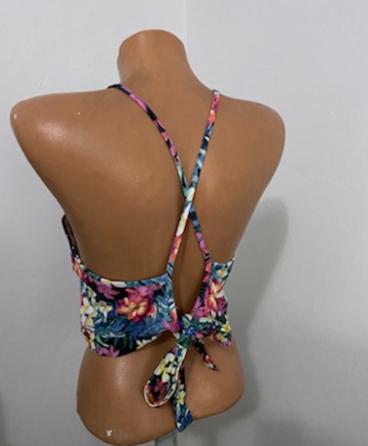 Çiçek Desenli Mini Bohem Kadın Mayo Üstü - Görsel 2