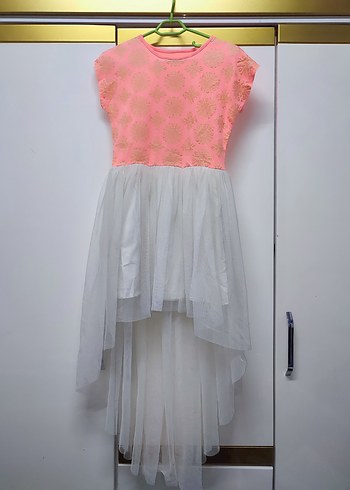 LC Waikiki Dantel Detaylı Pembe Bohem Elbise