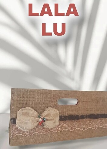 LALA LU Naturel Clutch Bag 