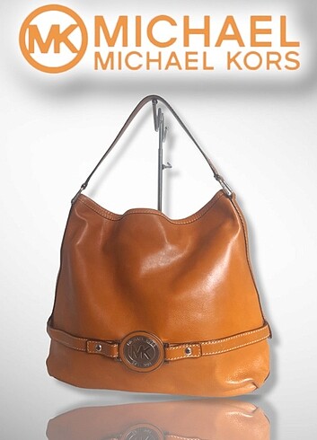 MICHAEL KORS Light Brown Leather Hobo Bag 