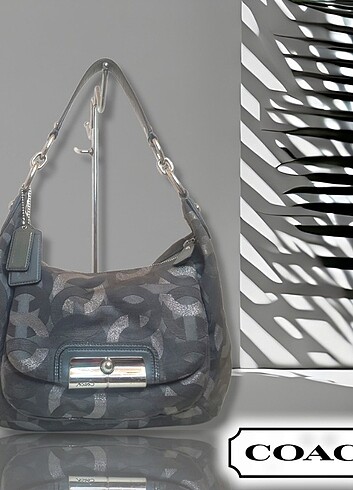 COACH Kristin Gray/Silver Color Hobo Bag 