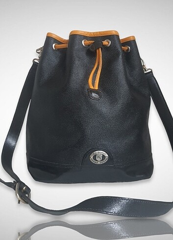 Burberry BURBERRY'S Black/Mustard Bucket Bag
