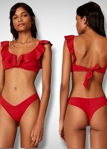 s Beden pembe Renk OYSHO U Cut Brazilian Cut Bikini Bottom