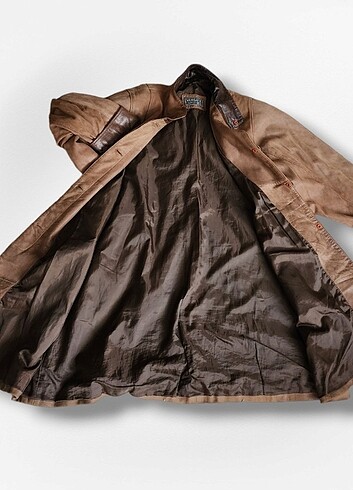 l Beden kahverengi Renk VERSACE CLASSİC V2 Leather Coat