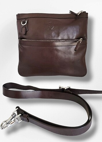 Massimo Dutti MASSİMO DUTTİ Leather Unisex Crossbody Bag