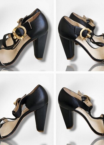 Harvey Nichols KALLISTE Black Leather Sandals
