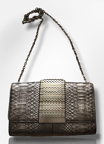 Beden MISELA Phyton Silver Shoulder Bag