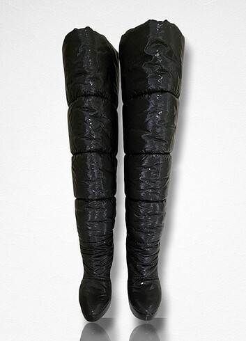 39 Beden siyah Renk WALTER STEİGER Long Quilted Boots