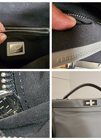 Beden gri Renk FENDİ Peekaboo Handbag