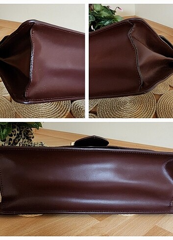 Beden bordo Renk Russel & Bromley Phyton Leather Handbag