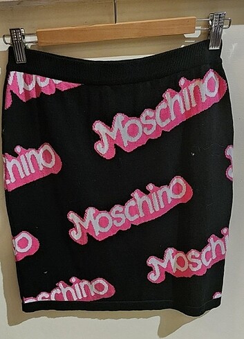 s Beden siyah Renk MOSCHİNO Monogram Knit Mini Skirt