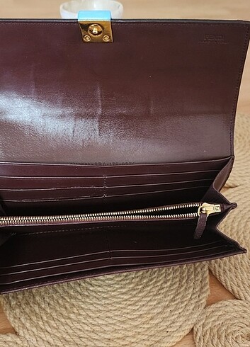 FENDİ Burgundy Wallet - Görsel 3