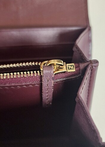 FENDİ Burgundy Wallet - Görsel 6