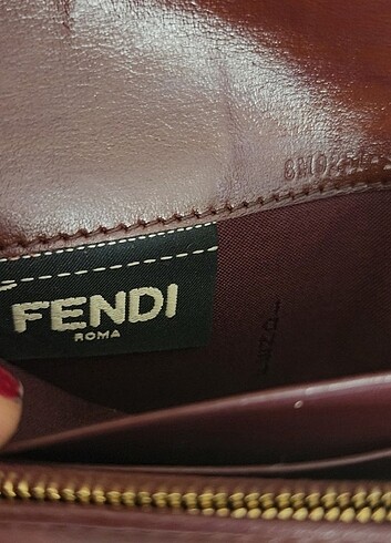 FENDİ Burgundy Wallet - Görsel 7