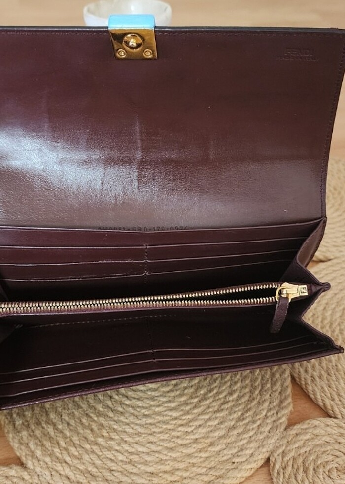 FENDİ Burgundy Wallet - Görsel 3