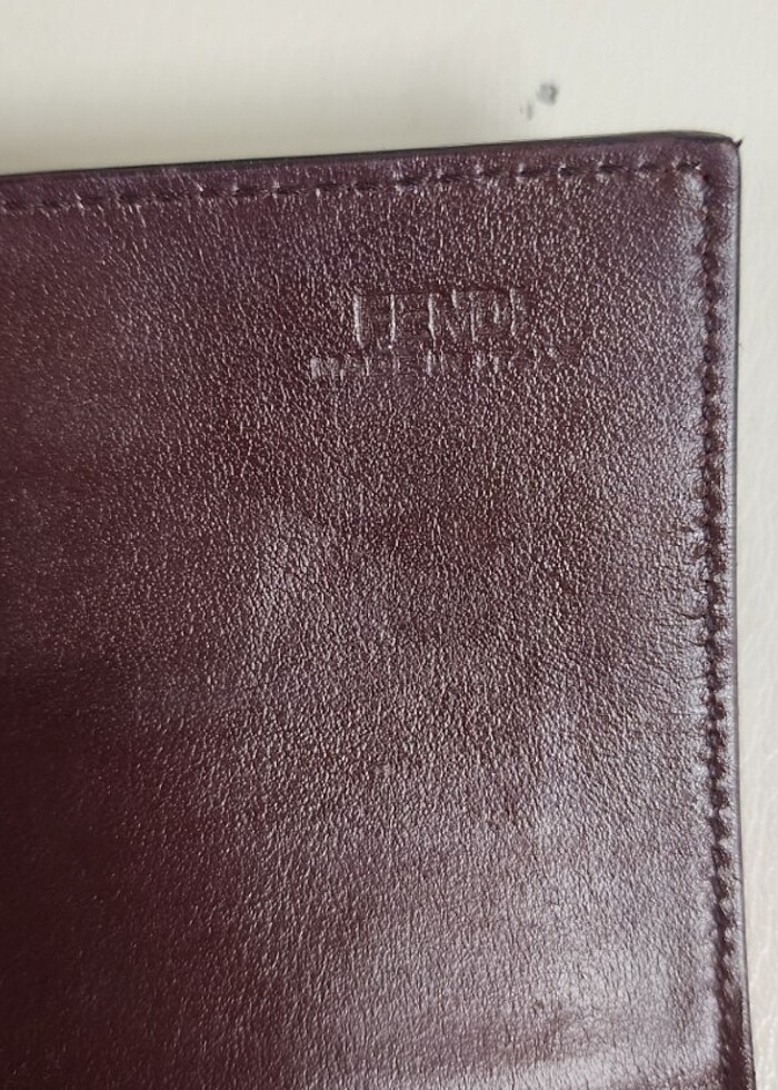 FENDİ Burgundy Wallet - Görsel 5