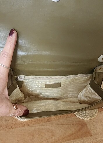 PRADA Leather Baguette Bag - Görsel 6