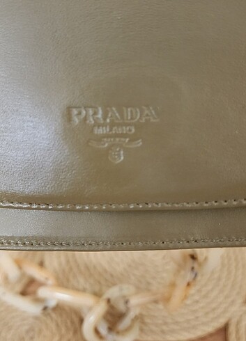 PRADA Leather Baguette Bag - Görsel 7